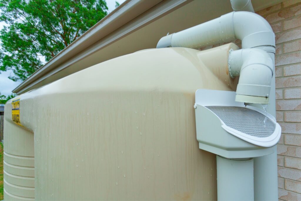install a rainwater tank for non drinking water use